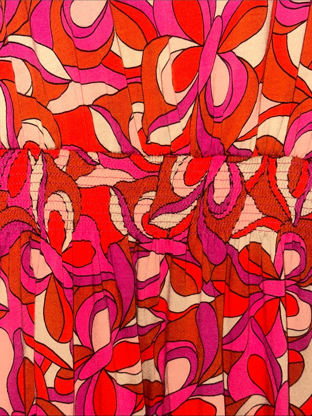 VENUS Red Pink Patterned Maxi Dress - Picture 5 of 8